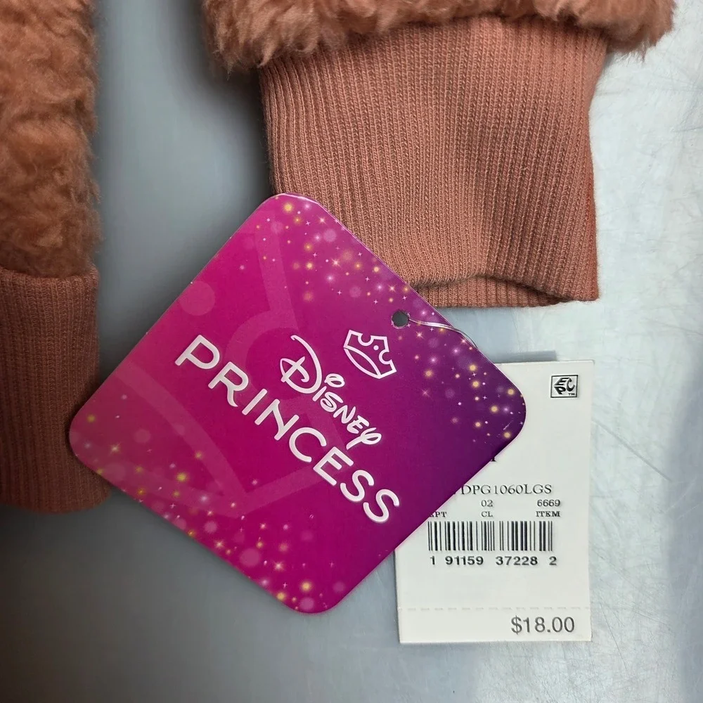 Disney Princess Girls Sherpa Sweatshirt and Floral Corduroy Flare Pants Set 3T